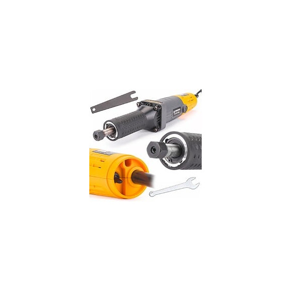 Power Tool - Meuleuse Droite Filaire - 700w - Diamètre Pince 6 Mm - Vitesse De Rotation 27 000 Tr/min - Gris