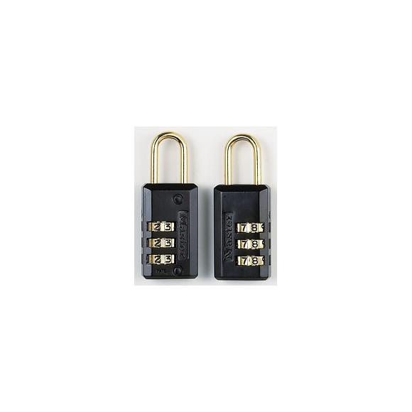 Lot De 2 Cadenas À Combinaison Master Lock Acier, L.20 Mm