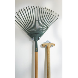 Lot De 5 Crochets Double Multi Usage En Acier Zingué Mottez, H.6xl.7.5xp.4.8 Cm