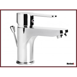 Fina 5 - Mitigeur De Lavabo Chromé Fixe - Robinet Salle De Bain - Robinetterie Lavabo - Aérateur Neoperl - Argent