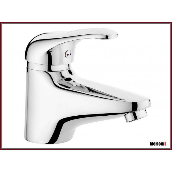 Fina 4 - Mitigeur De Lavabo Chromé Fixe - Robinet Salle De Bain - Robinetterie Lavabo - Aérateur Neoperl - Argent