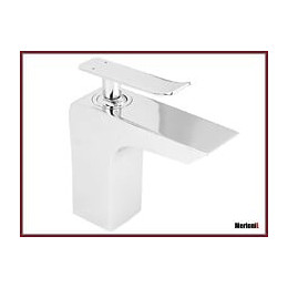 Fina 7 - Mitigeur De Lavabo Chromé Fixe - Robinet Salle De Bain - Robinetterie Lavabo - Aérateur Neoperl - Argent