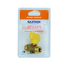 Robinet D'arrêt Pour Gaz Butane / Propane 1/4 De Tour, Gazinox