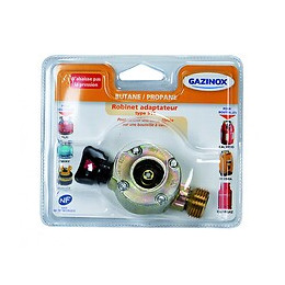 Robinet Adaptateur Gaz Butane / Propane Pour Elfi Et Twinny X Diam.20mm, Gazinox