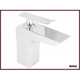 Fina 7 - Mitigeur De Lavabo Chromé Fixe - Robinet Salle De Bain - Robinetterie Lavabo - Aérateur Neoperl - Argent