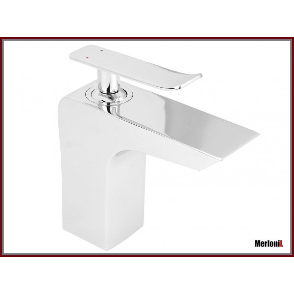 Fina 7 - Mitigeur De Lavabo Chromé Fixe - Robinet Salle De Bain - Robinetterie Lavabo - Aérateur Neoperl - Argent