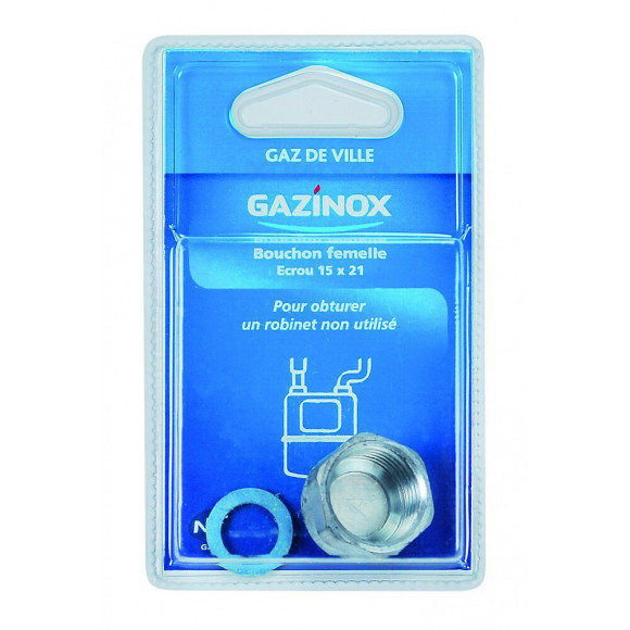 Bouchon Gaz Pour Gaz Naturel, Femelle, Gazinox