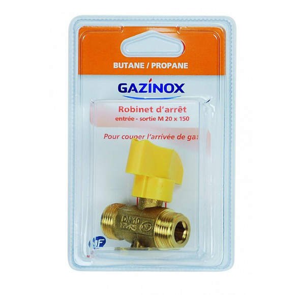 Robinet D'arrêt Pour Gaz Butane / Propane 1/4 De Tour, Gazinox