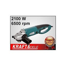 Dcraft - Meuleuse D'angle - Puissance 2000w - Diamètre Disque 230mm - Rotations 6500rpm - Poignée Réglable - Bleu