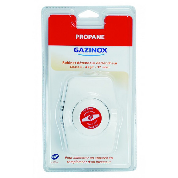 Détendeur / Déclencheur Pour Gaz Propane 37 Mb Débit 4kg/h Classe 2, Gazinox