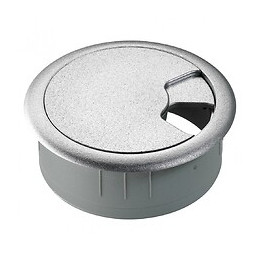 1 Passe-fils Plastique Hettich Gris Métallisé