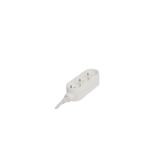 Multiprise Filaire Compact, 3 Prises Blanc Chacon