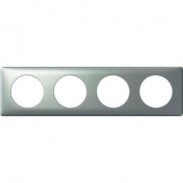 Celiane Plaque 4 Postes Titane