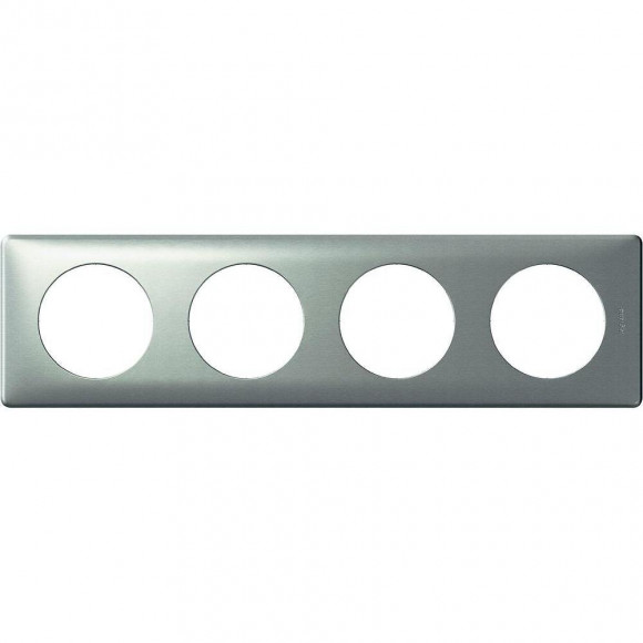 Celiane Plaque 4 Postes Titane