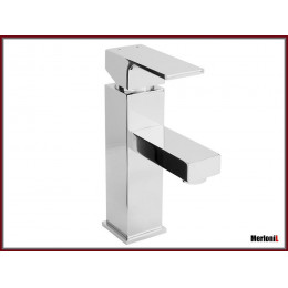 Fina 8 - Mitigeur De Lavabo Chromé Fixe - Robinet Salle De Bain - Robinetterie Lavabo - Aérateur Neoperl - Argent