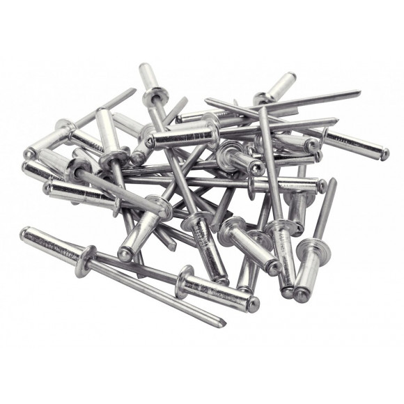 Lot De 50 Rivets Aluminium Diam.4 X H.14 Mm Rapid