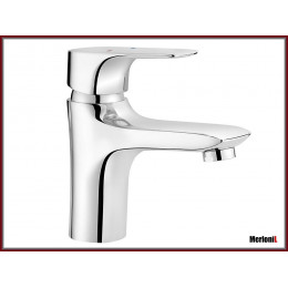 Fina 6 - Mitigeur De Lavabo Chromé Fixe - Robinet Salle De Bain - Robinetterie Lavabo - Aérateur Neoperl - Argent