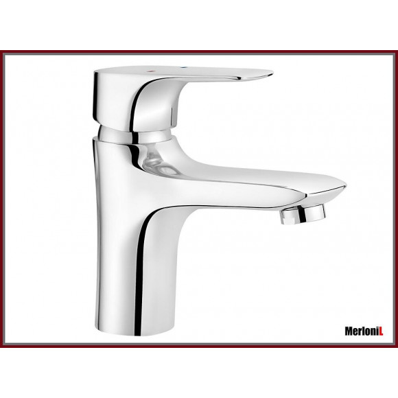 Fina 6 - Mitigeur De Lavabo Chromé Fixe - Robinet Salle De Bain - Robinetterie Lavabo - Aérateur Neoperl - Argent