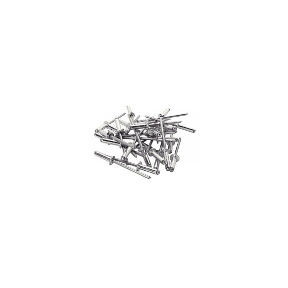Lot De 50 Rivets Aluminium Diam.4 X H.12 Mm Rapid