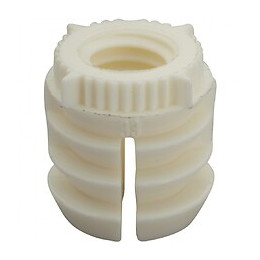 Lot De 8 Manchons À Enfoncer Plastique Brut Hettich, L.12 Mm