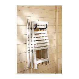 Crochet Gainé Antidérapant Mottez, H.24 X L.15 X P.2 Cm