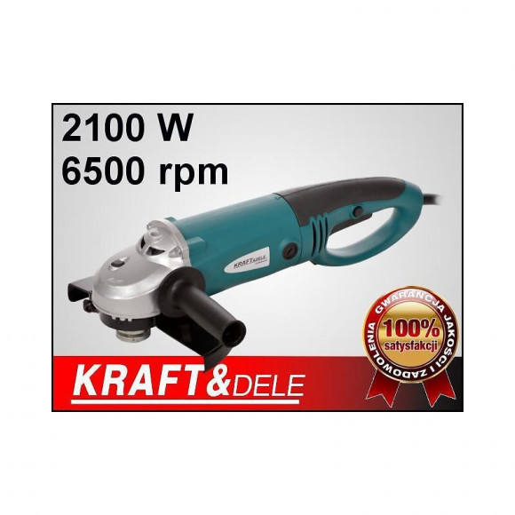 Dcraft - Meuleuse D'angle - Puissance 2000w - Diamètre Disque 230mm - Rotations 6500rpm - Poignée Réglable - Bleu