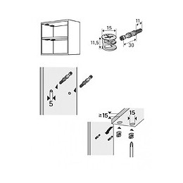 Lot De 8 Ferrures 89329 Hettich