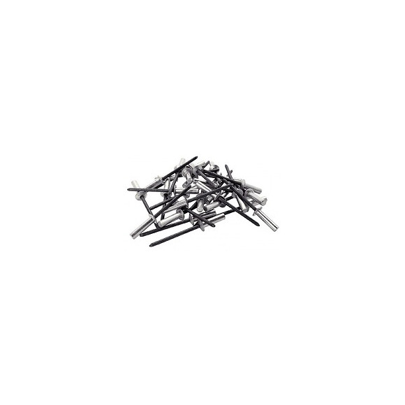 Lot De 50 Rivets Aluminium Diam.4.8 X H.14 Mm Rapid