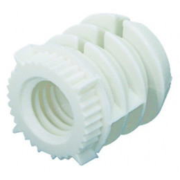 Lot De 8 Manchons À Enfoncer Plastique Brut Hettich, L.12 Mm