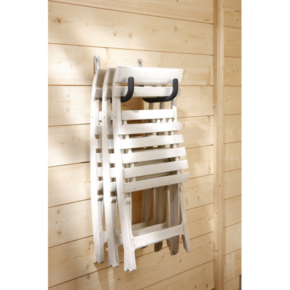 Crochet Gainé Antidérapant Mottez, H.24 X L.15 X P.2 Cm