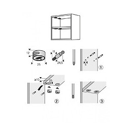 Lot De 8 Ferrures 89347 Hettich