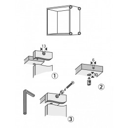 Lot De 8 Gonds À Enfoncer Acier Brut Hettich, L.14 Mm