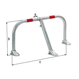 Barrière De Parking Renforcée Ø45-960 Galva À Chaud
