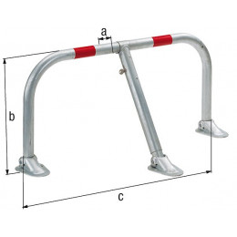 Barrière De Parking Renforcée Ø45-960 Galva À Chaud