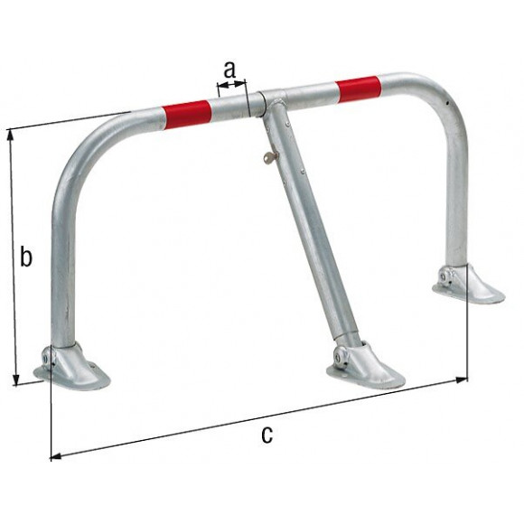 Barrière De Parking Renforcée Ø45-960 Galva À Chaud