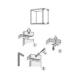 Lot De 8 Ferrures 89349 Hettich