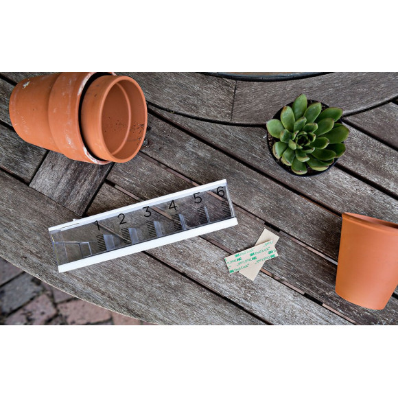 4 Bandes Auto-agrippantes Transparent Scotch L.7.6 X L.25 Mm