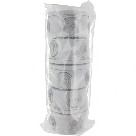 Lot De 5 Boîtes De Dérivation Étanche De Diamètre 70mm