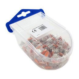 Boîte De 100 Bornes Transparentes Avec 3 Entrées