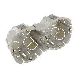 Boite Double Encastrée Bibox Entraxe 71mm Diamètre 65-67mm Profondeur 40mm A Vis