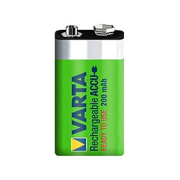 Piles Rechargeables - 200 Mah / 9 V Carte De 1 6f22