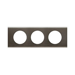 Celiane Plaque 3 Postes Black Nickel