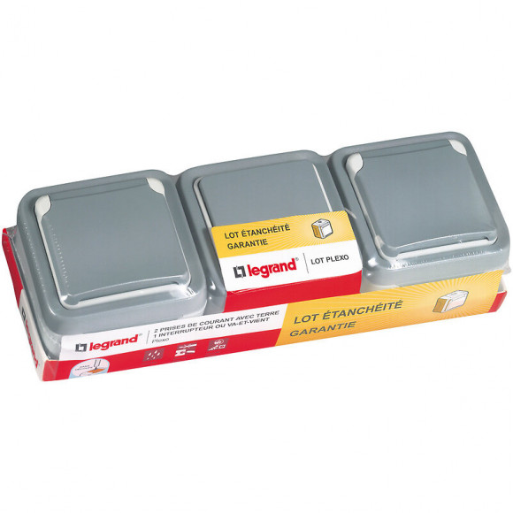 Plexo Lot 1 Va Et Vient + 2 Prise De Courant