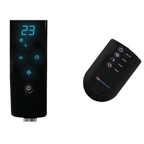 Dtools - Ventilateur Sur Pied - Puissance 55w 230 V/50 Hz - 3 Niveaux De Vitesse + 3 Modes - Avec Télécommande - Blanc