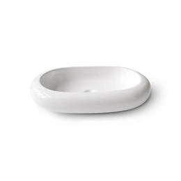 Oceanic Vasque A Poser En Ceramique Forme Ovale 64x43,5x12 Cm Ana