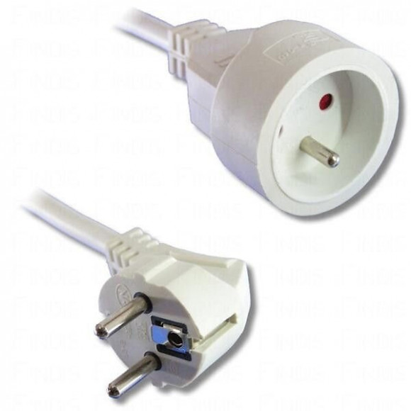 Cordon Secteur + Terre  3 Metres   Lineaire - Ect3