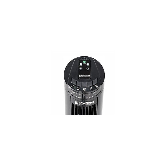 Power Tool - Ventilateur Tour Oscillant À Poser + Télécommade Minuterie 70w - 3 Modes Normal/nature/nuit - Oscillation À 70