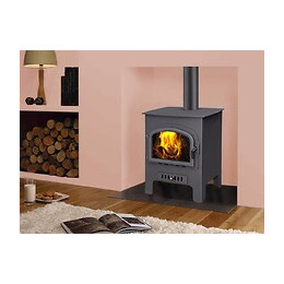 Theca Oslo Poêle À Bois En Tôle D'acier Et Fonte 12,5 Kw