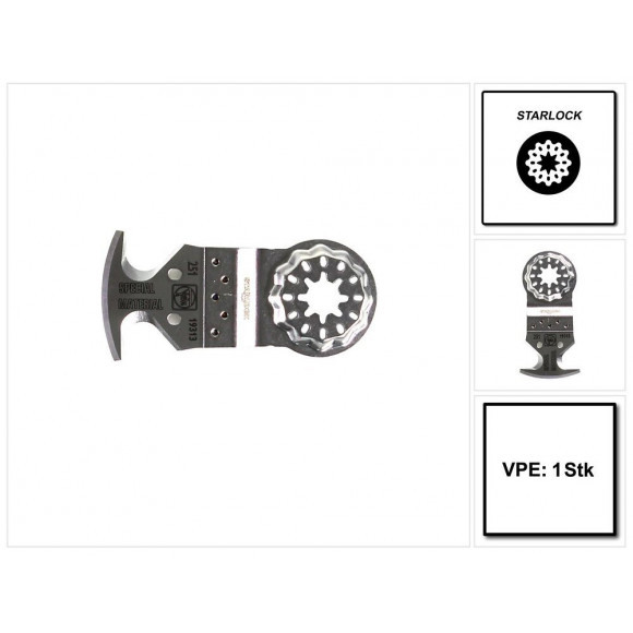 Fein Multimesser Special Materials Starlock Lame De Scie ( 63903251210 ) - Trois Surfaces De Coupe