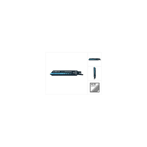 Bosch S 522 Ehm Lame De Scie Sabre Endurance For Stainless Steel, 115x19x1mm  (2608653096)
